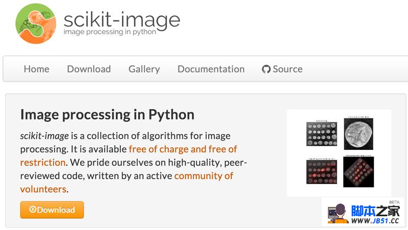 scikit-image home page