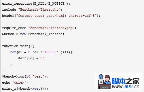 PHP 代码优化测试(Benchmark数据测试)