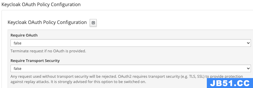 Keyclock OAuth Policy COnfiguration